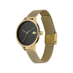 Montre Lacoste femme acier doré jaune milanais - vue 2