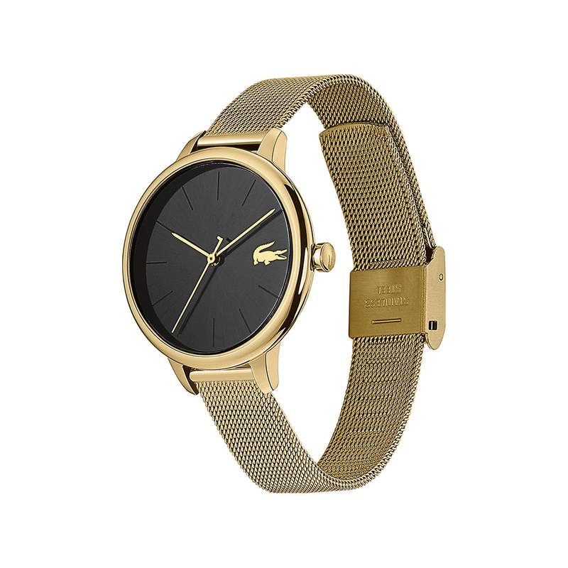 Montre Lacoste femme acier doré jaune milanais - vue 2