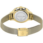 Montre Lacoste femme acier doré jaune milanais - vue 3