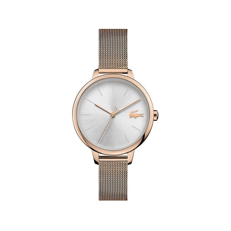 Montre Lacoste femme acier doré rose milanais - vue 1