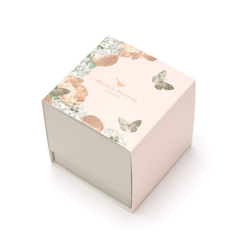 Montre Olivia Burton femme acier doré rose cuir - vue E1