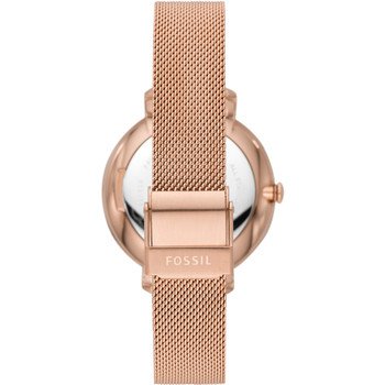 Fossil ladies' watch in pink gold-plated Milanese steel