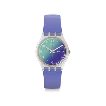 Montre Swatch mixte plastique silicone violet