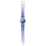 Montre Swatch mixte plastique silicone violet - vue D1