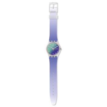 Montre Swatch mixte plastique silicone violet