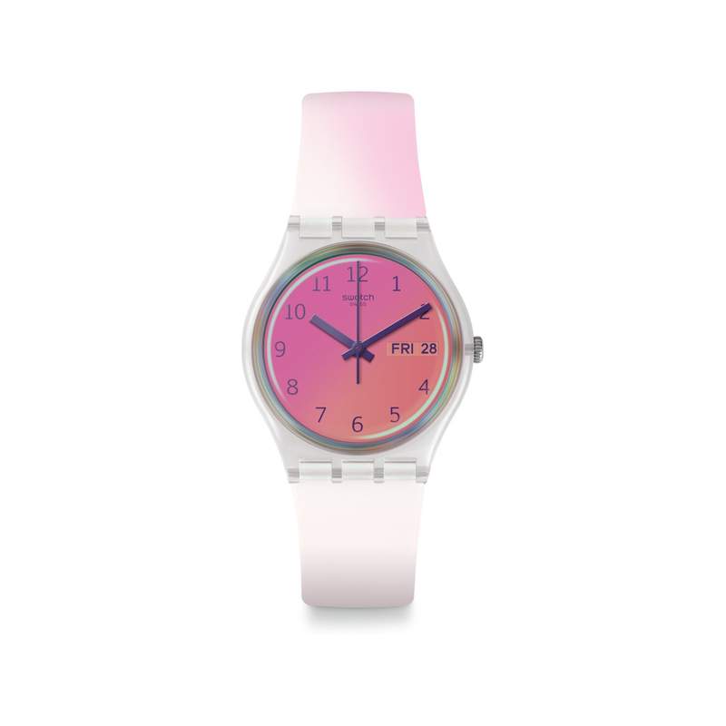 Montre Swatch mixte plastique silicone blanc - vue 1
