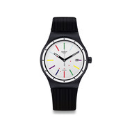 Montre Swatch mixte automatique plastique noir