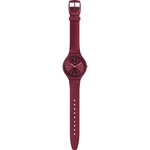 Montre Swatch mixte plastique et silicone rouge - vue D1