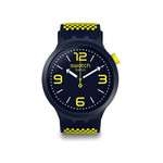 Montre Swatch mixte plastique et silicone bleu - vue 1