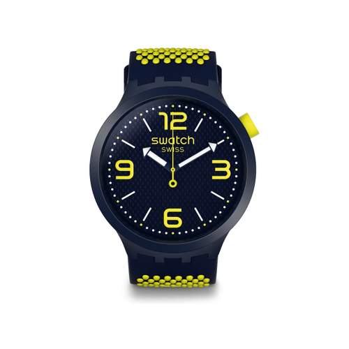 Montre Swatch mixte plastique et silicone bleu
