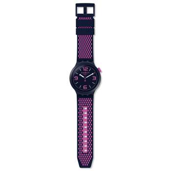 Montre Swatch mixte plastique et silicone bleu