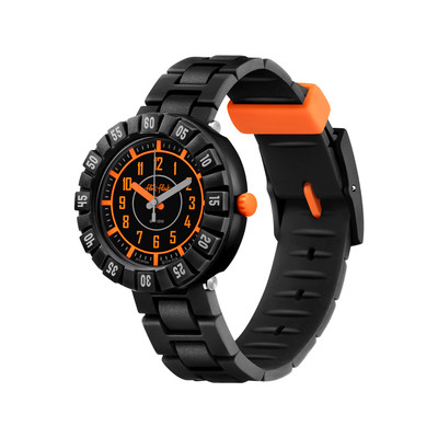 Montre Flik Flak Catch U plastique biosourcé bracelet silicone