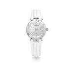 Montre HERBELIN Newport femme acier racelet caoutchouc blanc - vue 1