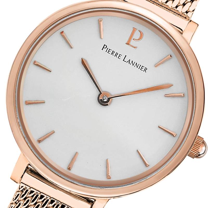 Montre Pierre Lannier Nova acier rose milanais - vue D3