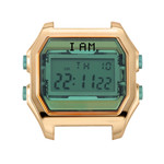 Boîte de montre IAM medium polycarbonate rose - vue 1
