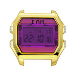 Boîte de montre IAM medium polycarbonate dore - vue 1