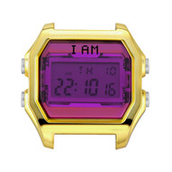 Boîte de montre IAM medium polycarbonate dore
