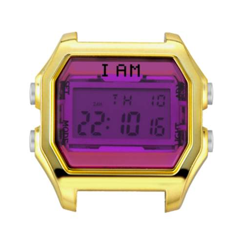 Boîte de montre IAM medium polycarbonate dore