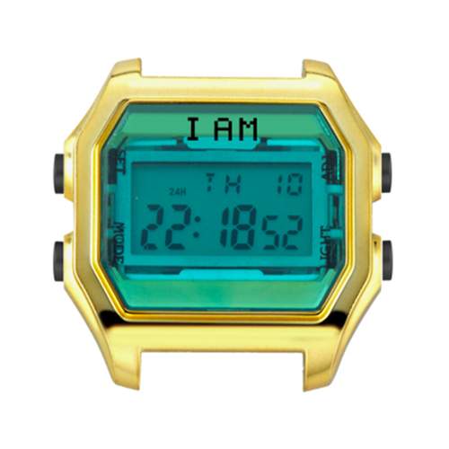 Boîte de montre IAM medium polycarbonate doré