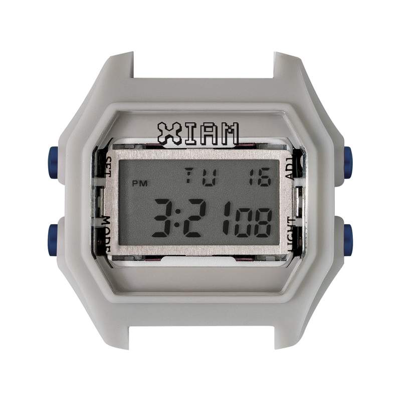 Boîte de montre IAM medium polycarbonate gris - vue 1