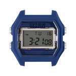 Boîte de montre IAM medium polycarbonate bleu - vue 1