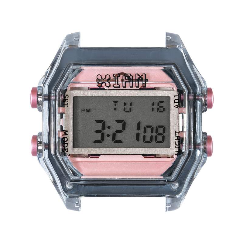 Boîte de montre IAM medium polycarbonate gris - vue 1