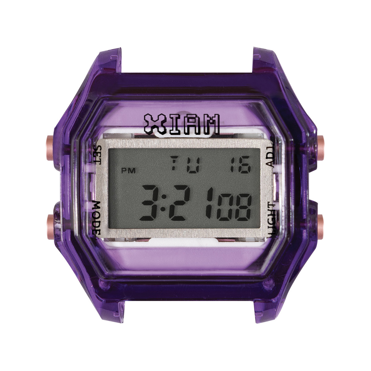 Boîte de montre IAM medium polycarbonate violet