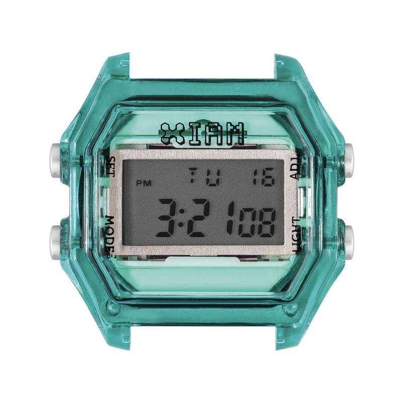Boîte de montre IAM medium polycarbonate vert - vue 1