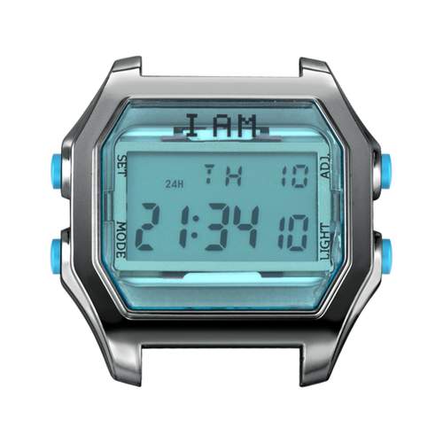 Boîte de montre IAM large polycarbonate gris