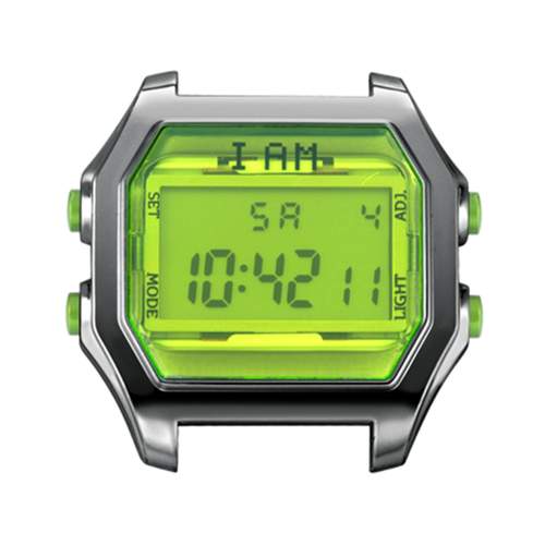 Boîte de montre IAM large polycarbonate gris
