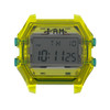 Boîte de montre IAM large polycarbonate jaune - vue V1