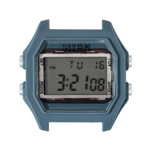Boîte de montre IAM large polycarbonate bleu