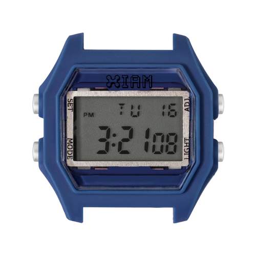 Boîte de montre IAM large polycarbonate bleu