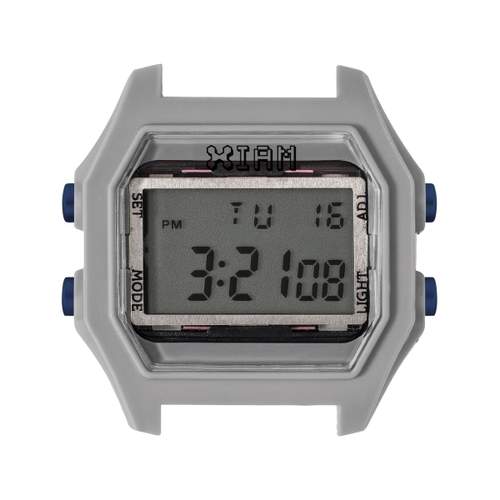 Boître de montre IAM large polycarbonate gris