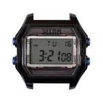 Boîte de montre IAM large polycarbonate noir - vue 1