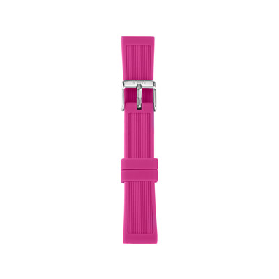Bracelet de montre IAM medium silicone rose - vue 1