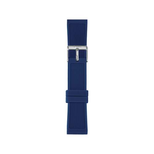 Bracelet de montre IAM large silicone bleu