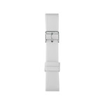 Bracelet de montre IAM large silicone blanc - vue 1