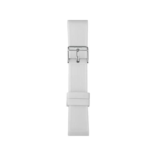 Bracelet de montre IAM large silicone blanc