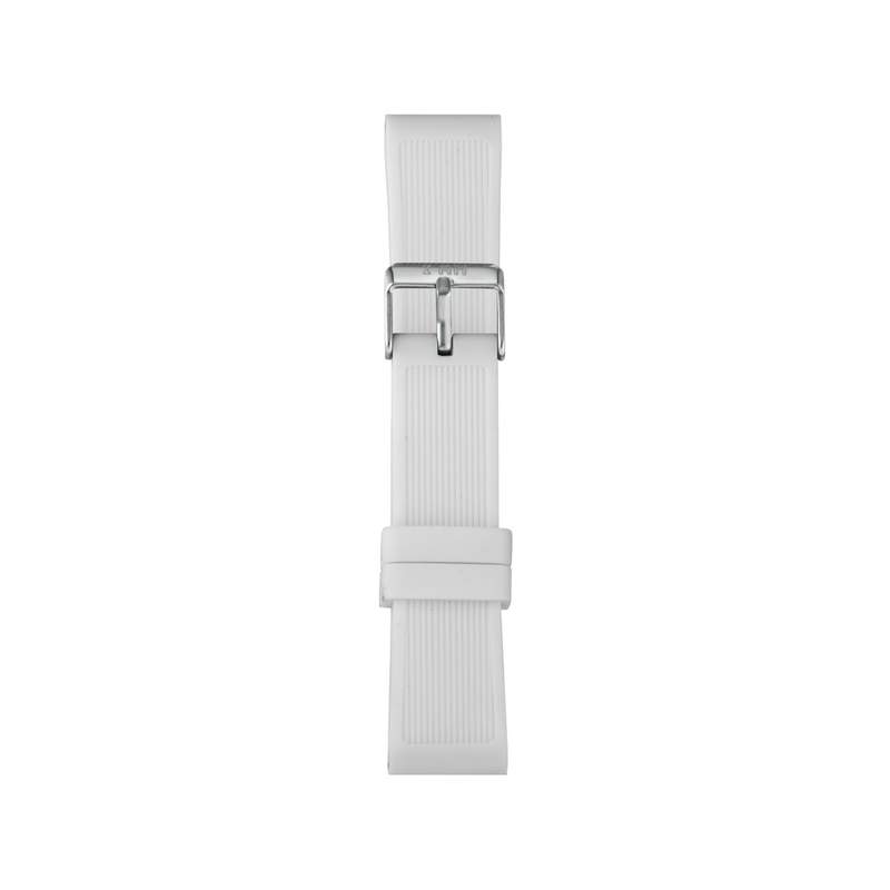 Bracelet de montre IAM large silicone blanc - vue 1