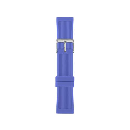 Bracelet de montre IAM large silicone bleu
