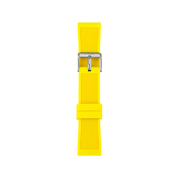 Bracelet de montre IAM large silicone jaune