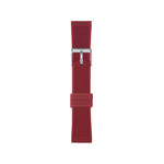 Bracelet de montre IAM large silicone rouge - vue 1