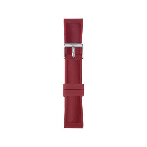 Bracelet de montre IAM large silicone rouge