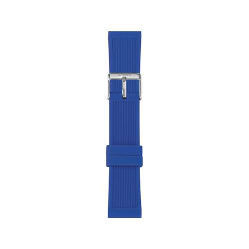 Bracelet de montre IAM large silicone bleu