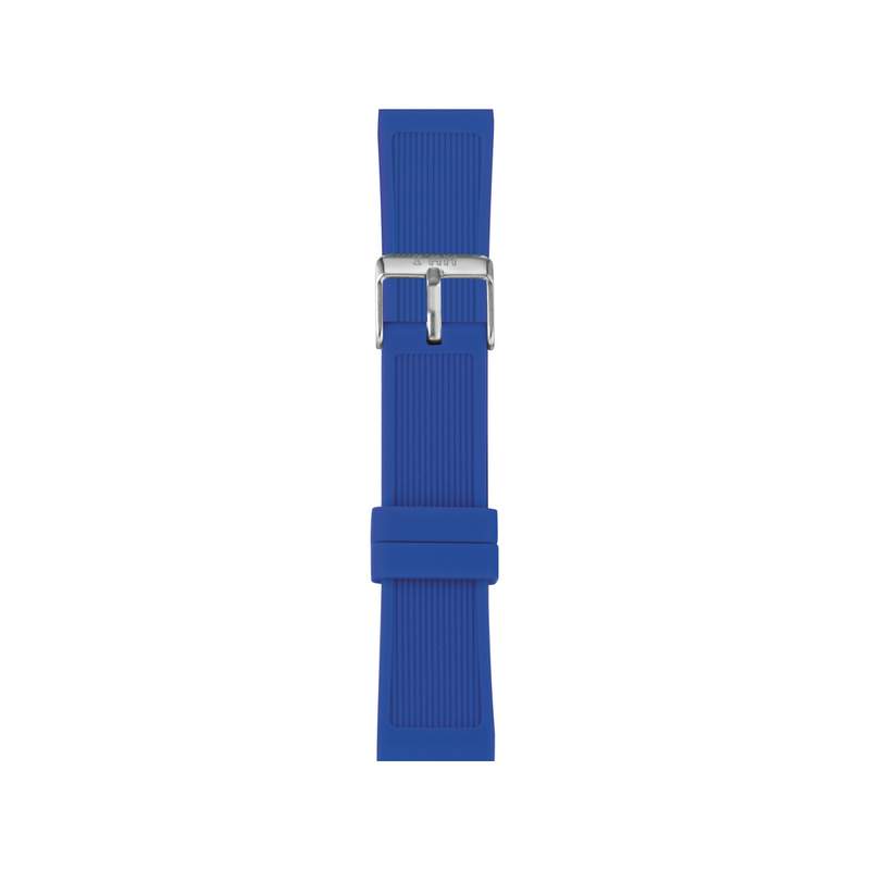 Bracelet de montre IAM large silicone bleu - vue 1