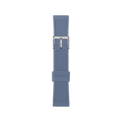Bracelet de montre IAM large silicone bleu