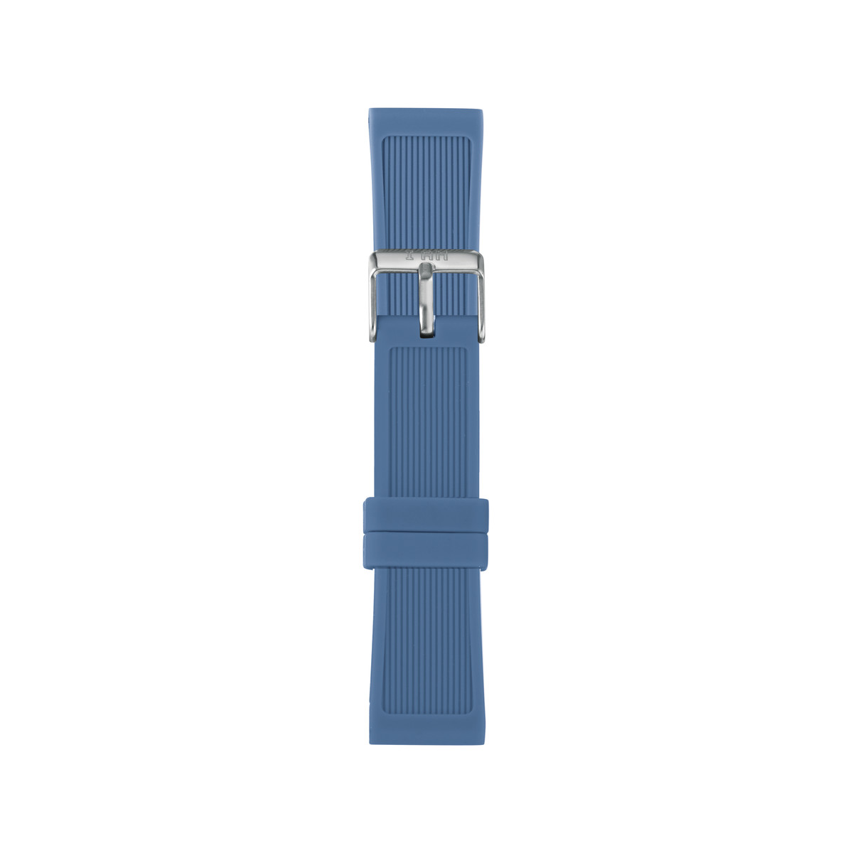 Bracelet de montre IAM large silicone bleu