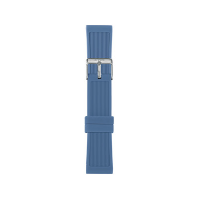 Bracelet de montre IAM large silicone bleu - vue 1