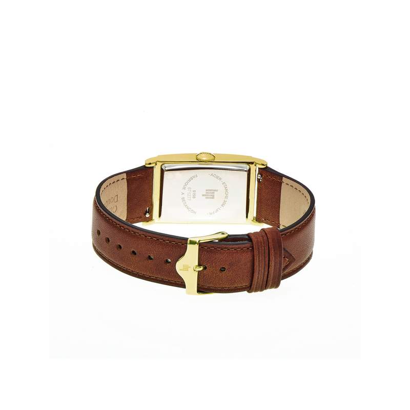 Montre Lip homme cuir acier doré - vue 3